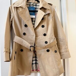 Burberry Beige Double-Breasted Trench Coat